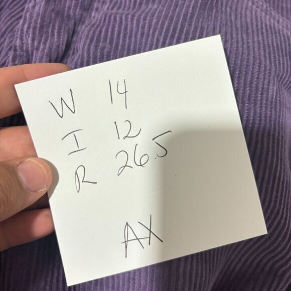 NEW PacSun Pacific Sunwear Women's 26 Purple High Rise Straight Corduroy Jeans - Picture 11 of 11